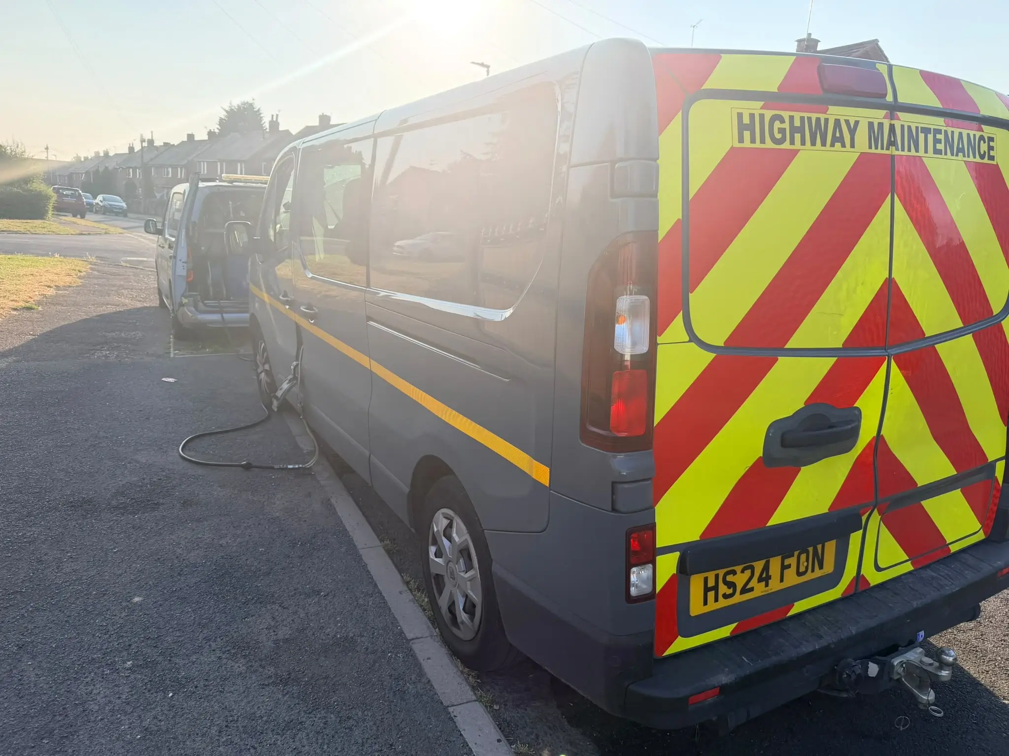 Fuel Doctor 247 mobile unit at a roadside call-out for wrong fuel in car and EV assistance